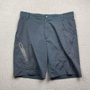 Reel Legends Mens Sz 36 Shorts Performance Clothing Tech Fish Boat Blue Outdoor